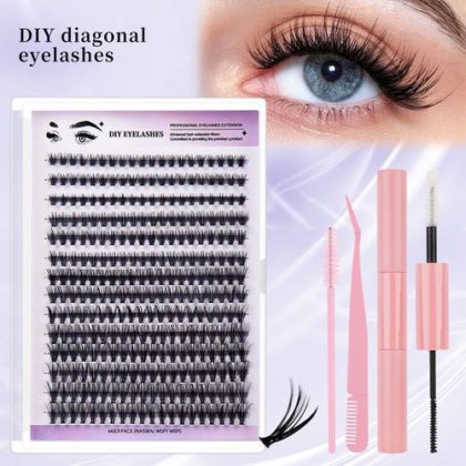 DIY Eyelash Extension Kit Single Cluster False Lashes 280pcs Lash Clusters 8-16mm