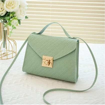 Crossbody Bag Trendy Fashion Simple Buckle Fresh Sweet Handheld Small
