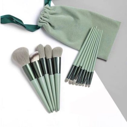 13PCS Makeup Brush Kit With Storage Bag Eyeshadow Eyebrow